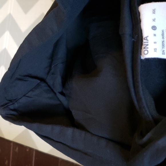 onia  black Garment dye terry Pull over Hoodie.  100% cotton NWT size Large - Picture 5 of 7